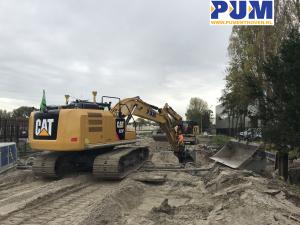 Voorbereidingen aan het treffen voor het plaatsen van een grote duiker op de Rheinhofweg (Rijnlandroute) #trotsoponzejongens